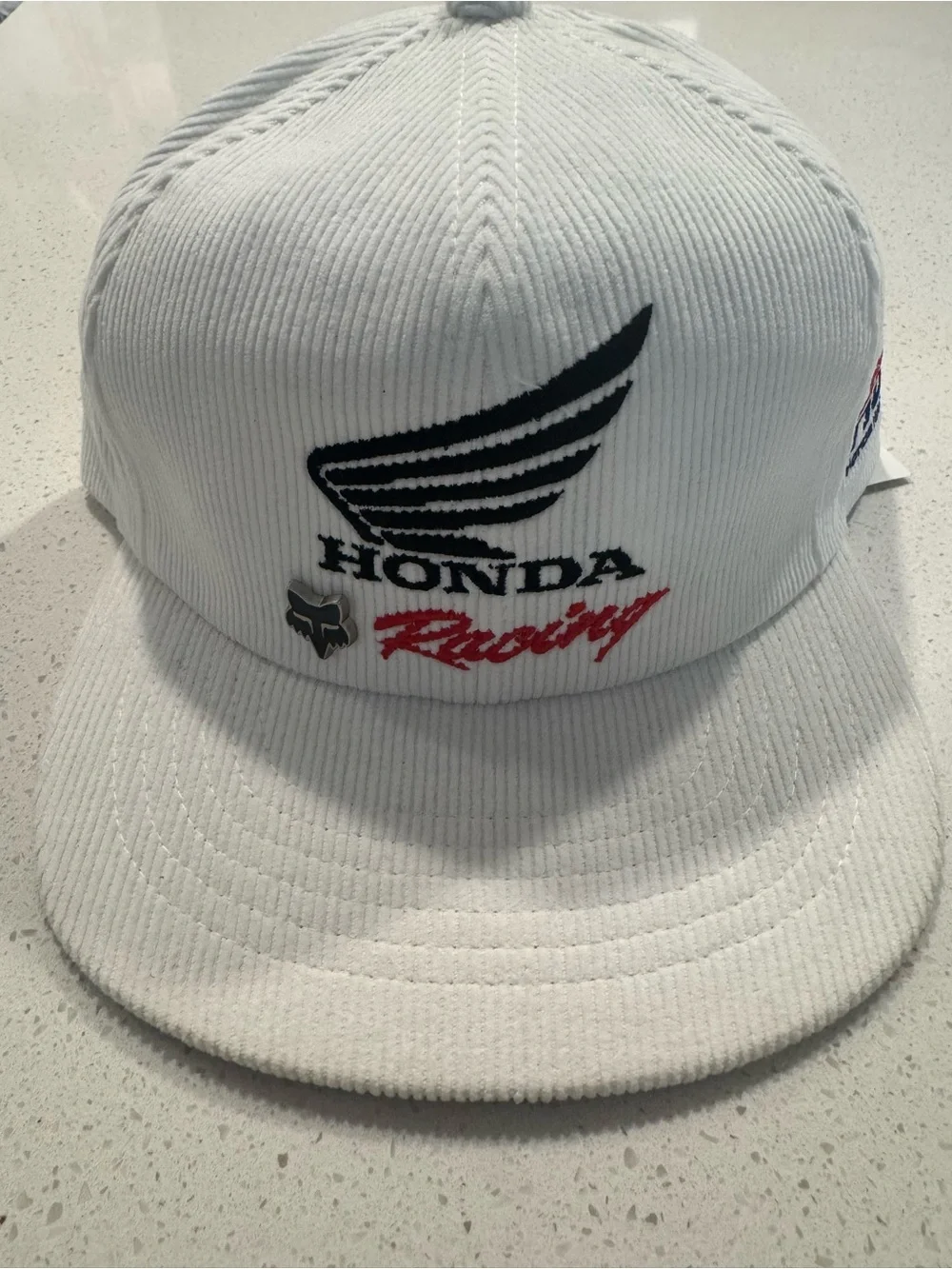 Fox Racing 2025 Honda Corduroy Adjustable Hat White NWT